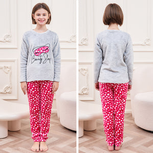 Girls Fleece Beauty Sleep Pyjamas