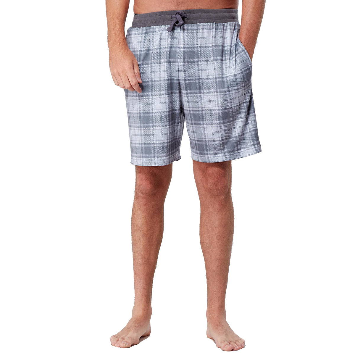 Mens Soft Touch Lounge Grey Shorts