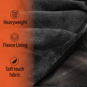 Mens Cosy Black Thermal Long Johns