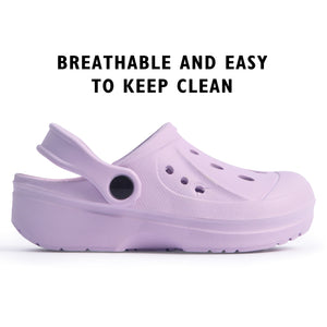 Girls Comfort Lilac Clogs