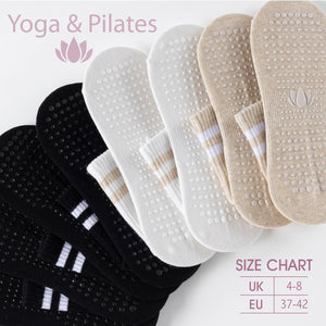 Womens 4pk Yoga & Pilates Neutral Ankle Socks