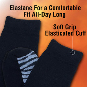 Womens 5 Pack Thermal Socks (Animal Footbed)