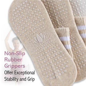 Womens 4pk Yoga & Pilates Neutral Ankle Socks