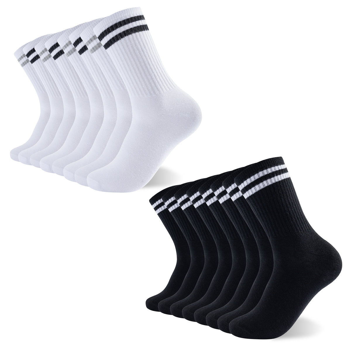 8PK Mens Sports Ankle Socks