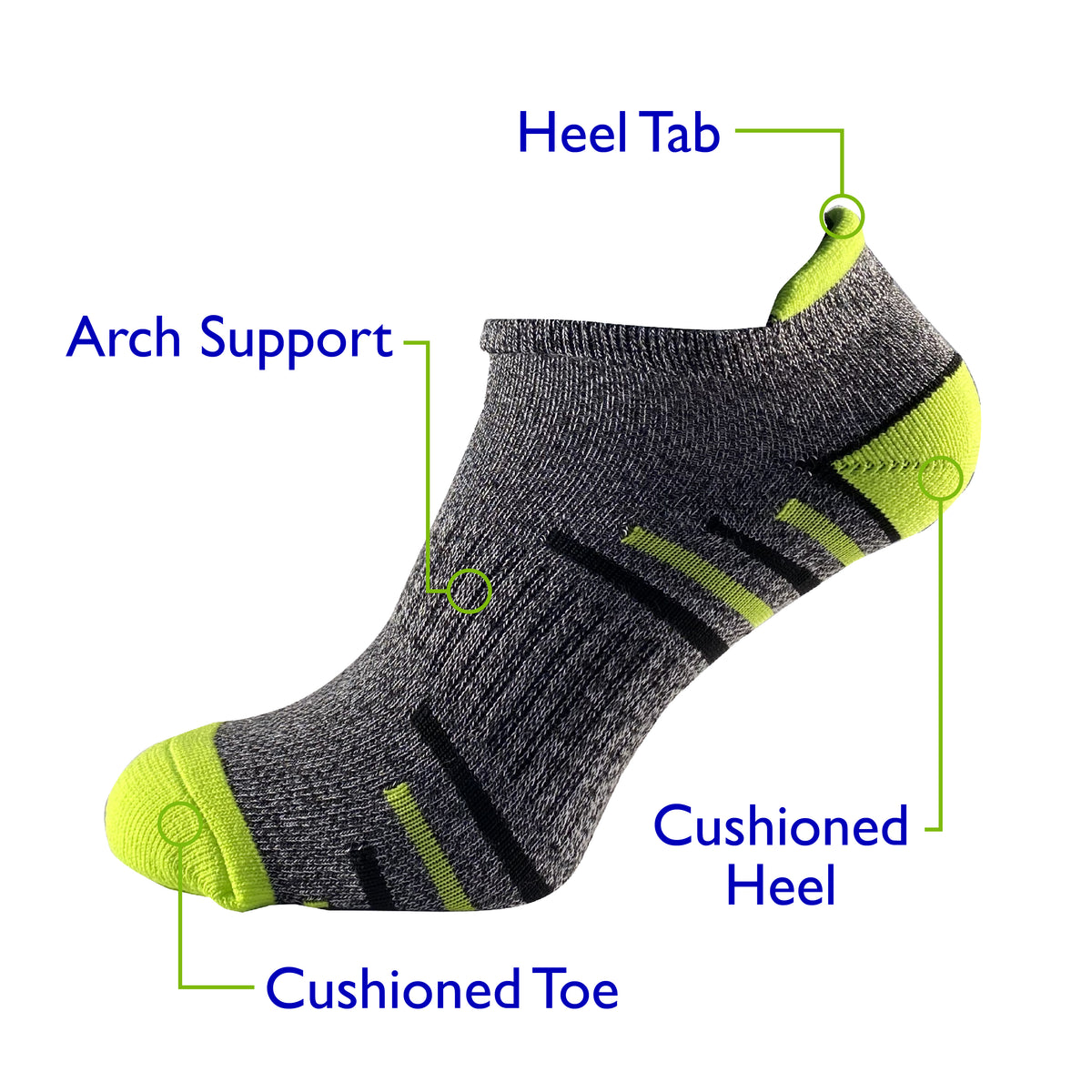 Boys 5PK Active Trainer Liners