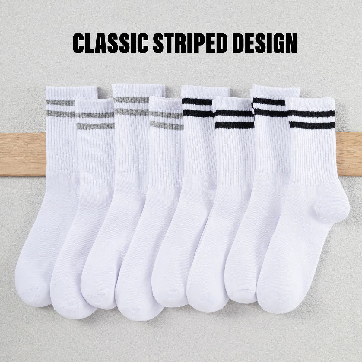 Boys 8pk Sports White Ankle Socks