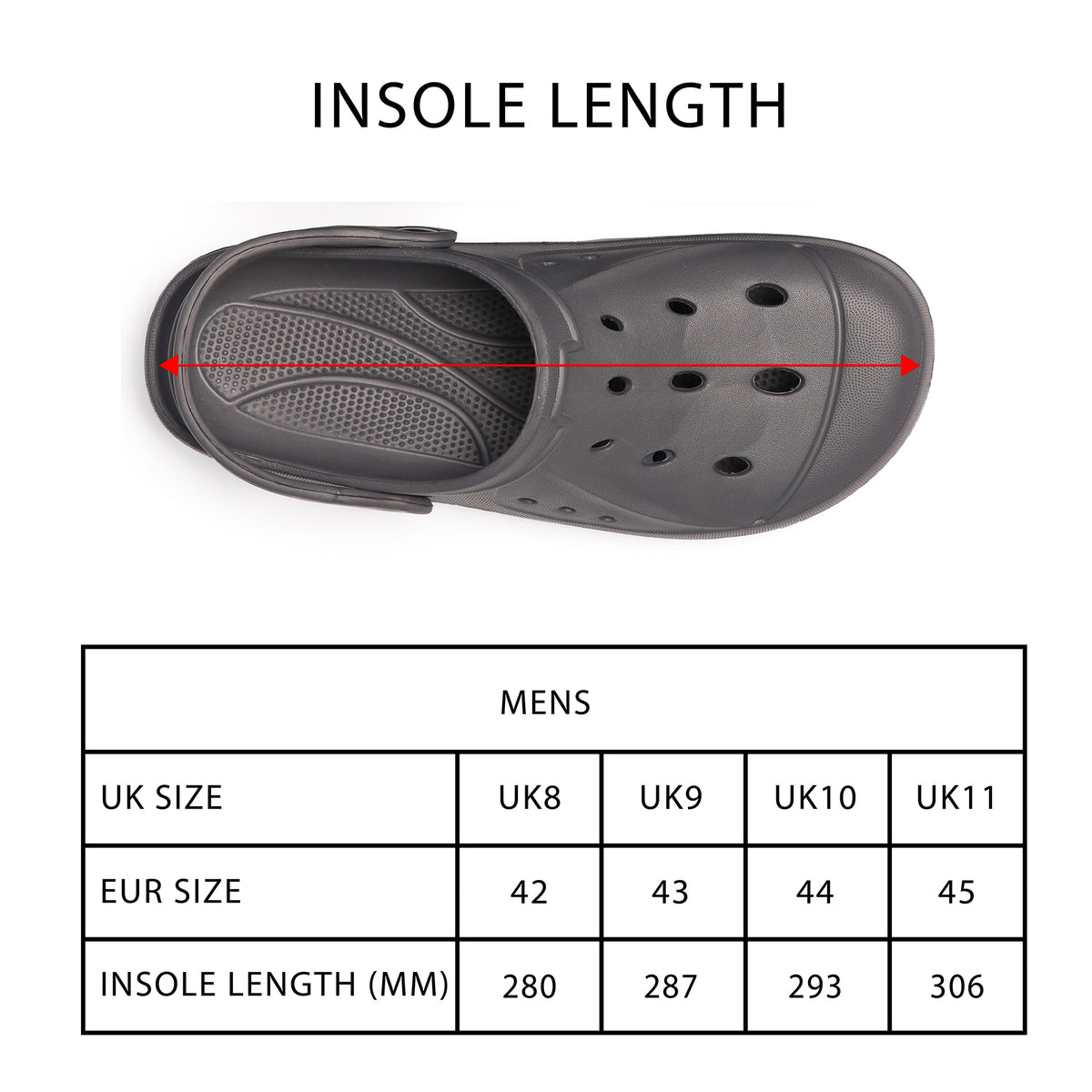 Mens Comfort Grey Clogs