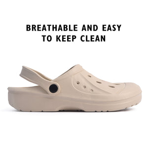 Womens Comfort Beige Clogs
