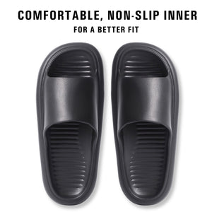 Mens Anti-Slip Adult Sliders (Black)
