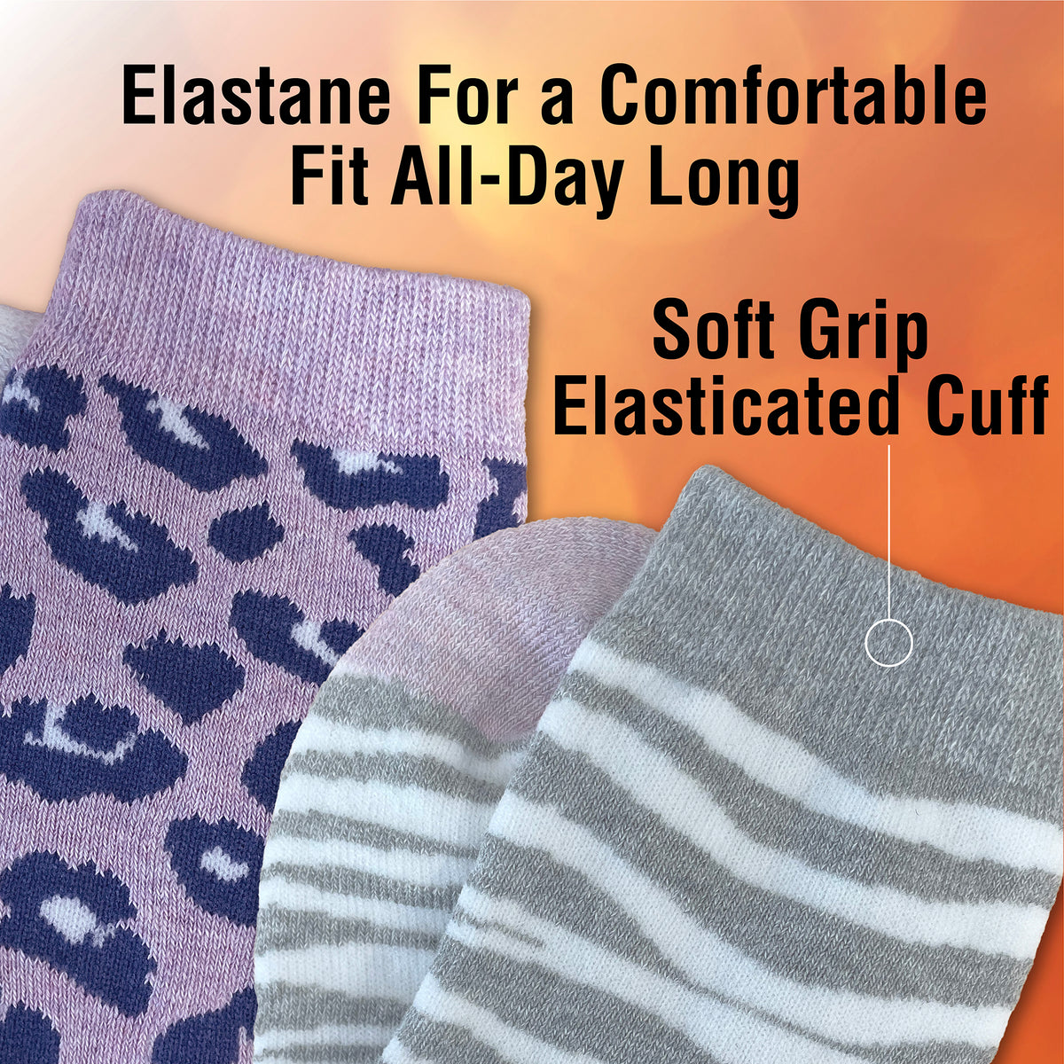 Girls 6pk Thermal Breathable Assorted Socks