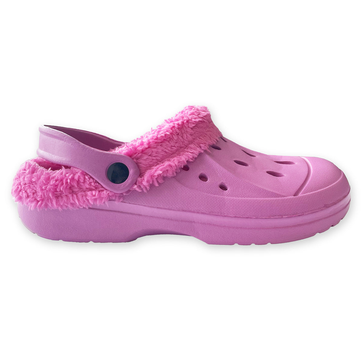Womens Fleece Lined Clogs Berry