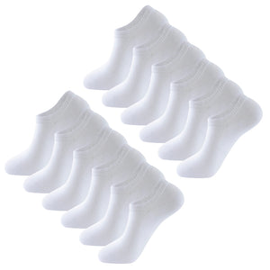 Womens 12pk Low Cut white Trainer Socks