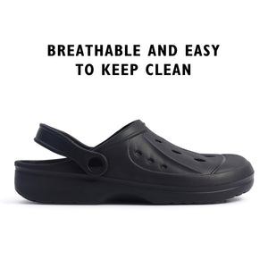 Mens Comfort Black Clogs