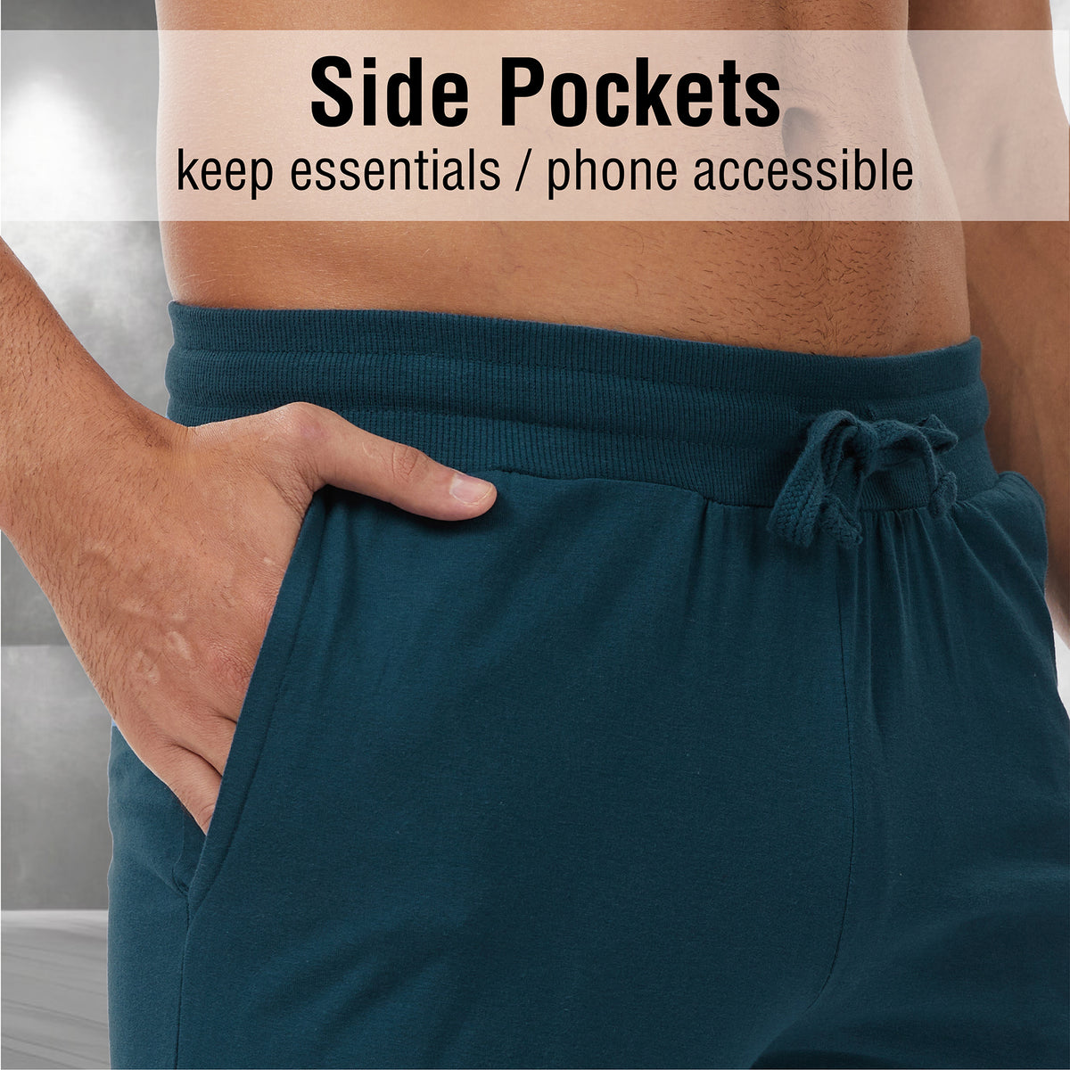 Mens 2PK Blue Lounge Pants - Cuffed