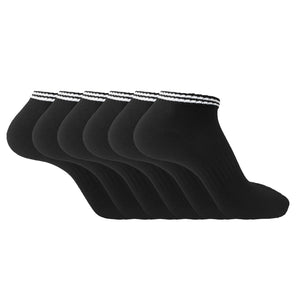 Mens Sports Trainer Liner Socks Black