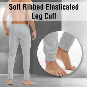 Mens 2PK Khaki/Grey Lounge Pants - Cuffed