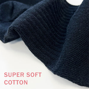Ladies 15 Pack Cotton Blend Black Trainer Liners