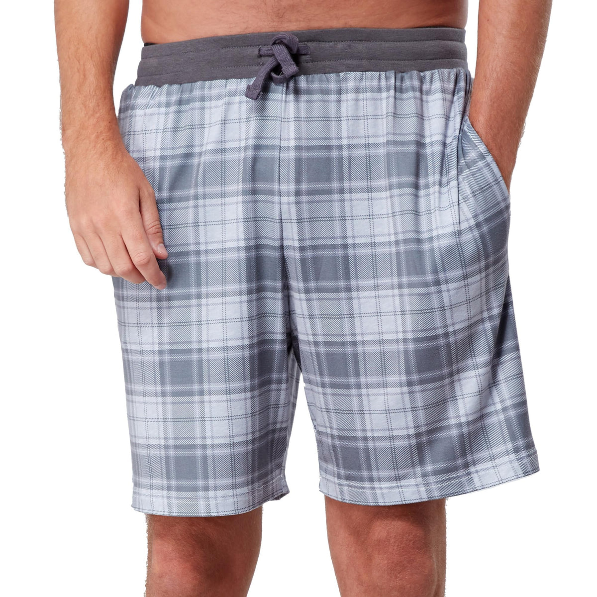 Mens Soft Touch Lounge Grey Shorts