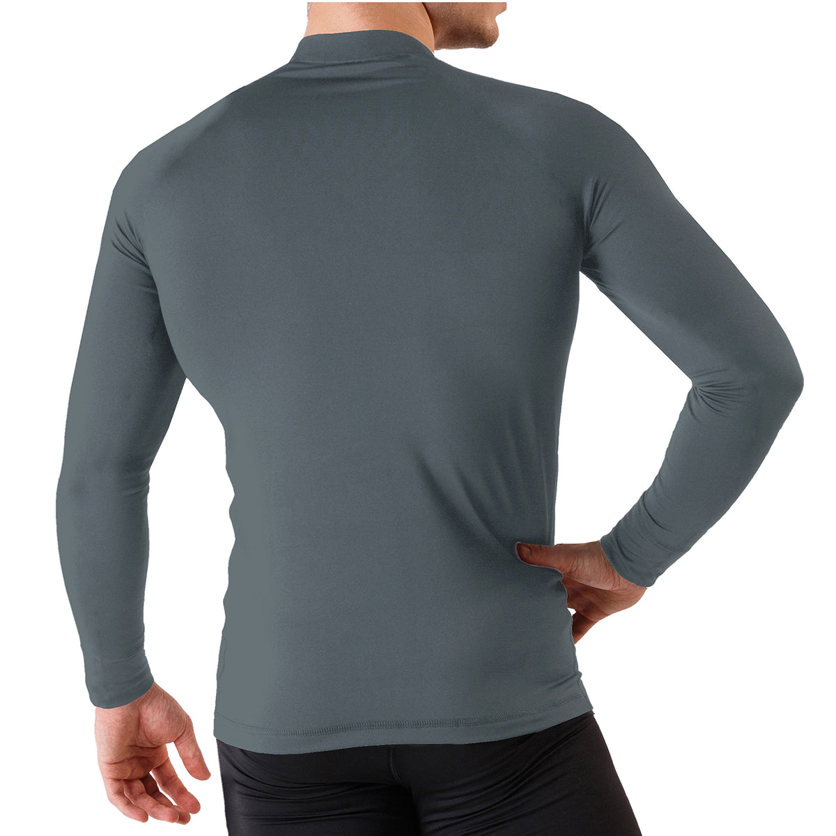 Mens Thermal Underwear High Neck Slate Grey
