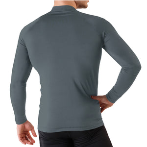 Mens Thermal Underwear High Neck Slate Grey