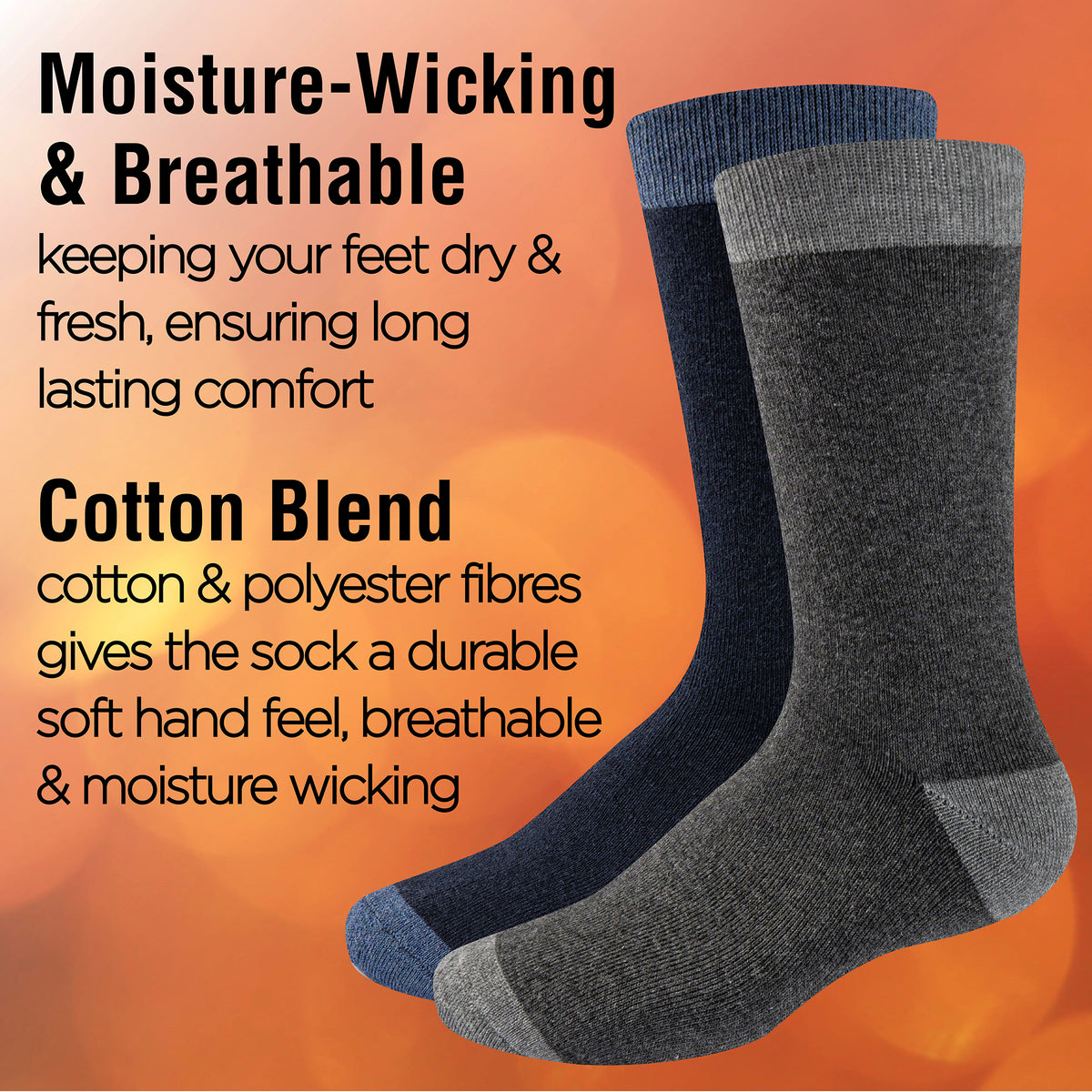 Mens 5 Pack Thermal Socks (Assorted)