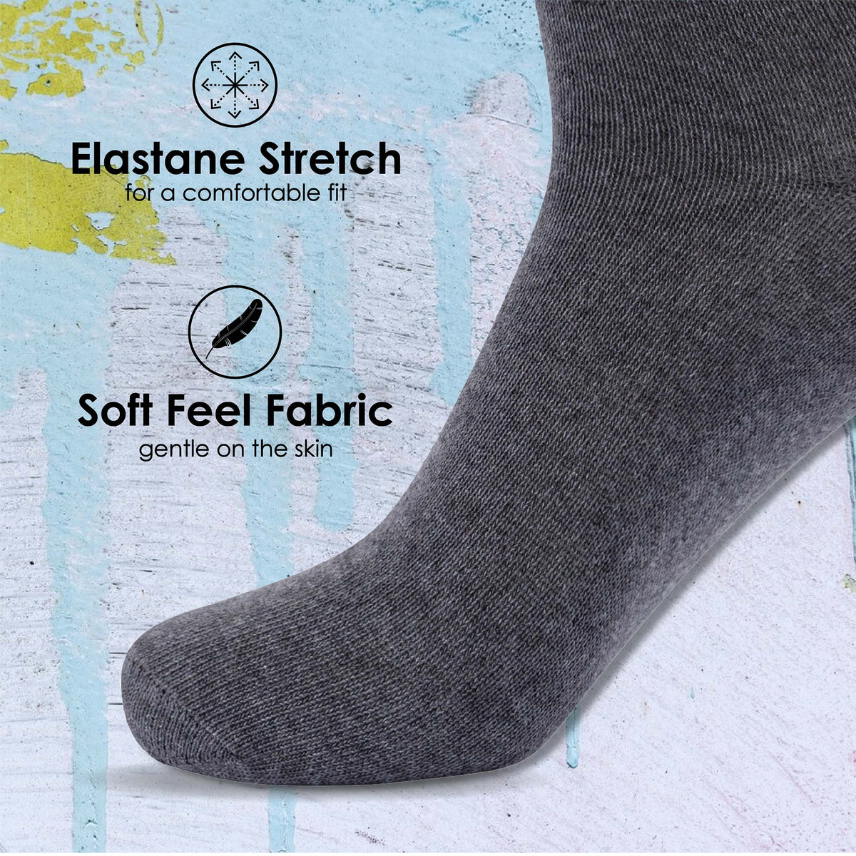 Kids 12 Pack Soft Black Ankle Socks