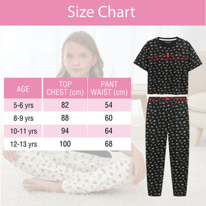 Girls 3PK Doodle SS Long Pyjamas