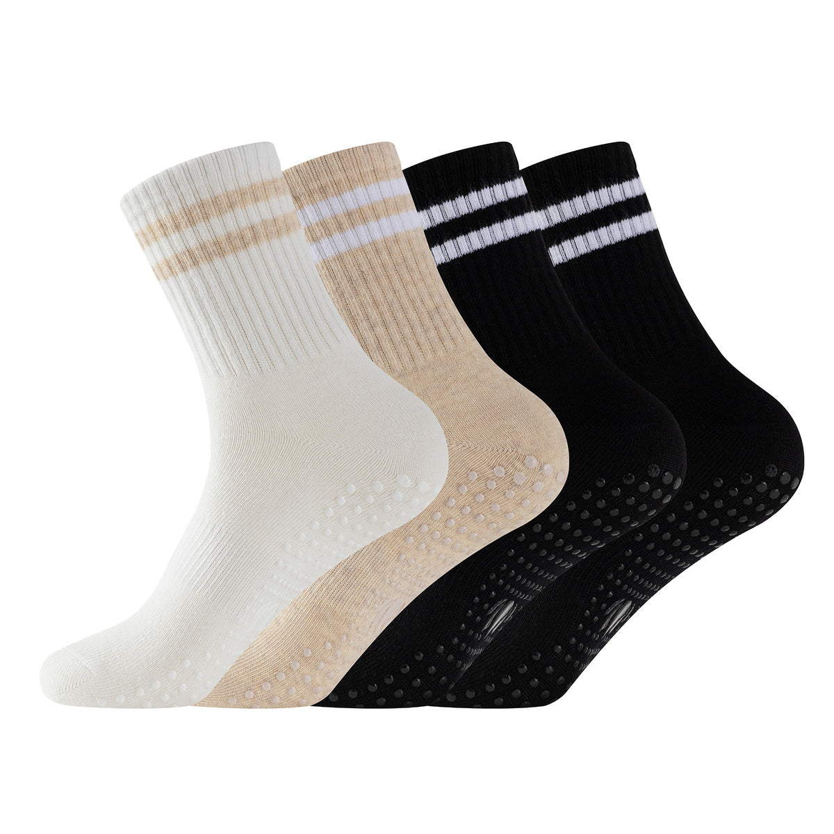 Womens 4pk Yoga & Pilates Neutral Ankle Socks