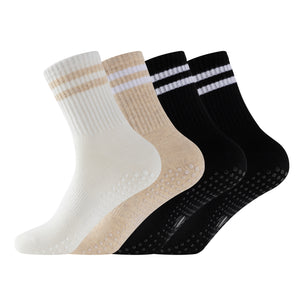 Womens 4pk Yoga & Pilates Neutral Ankle Socks