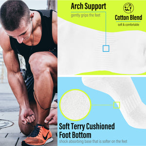Mens Sports white Trainer Liner Socks