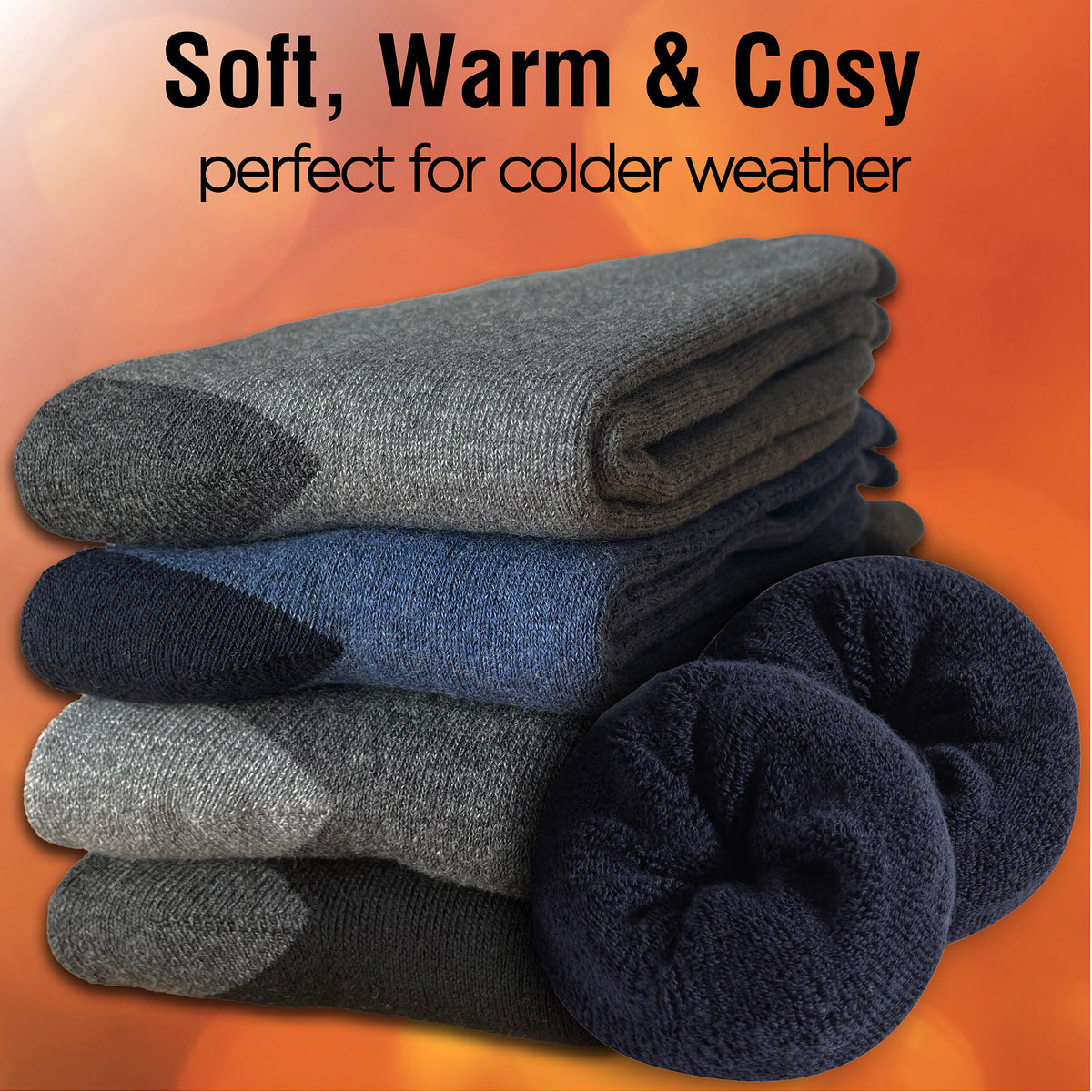 Mens 5 Pack Thermal Socks (Assorted)