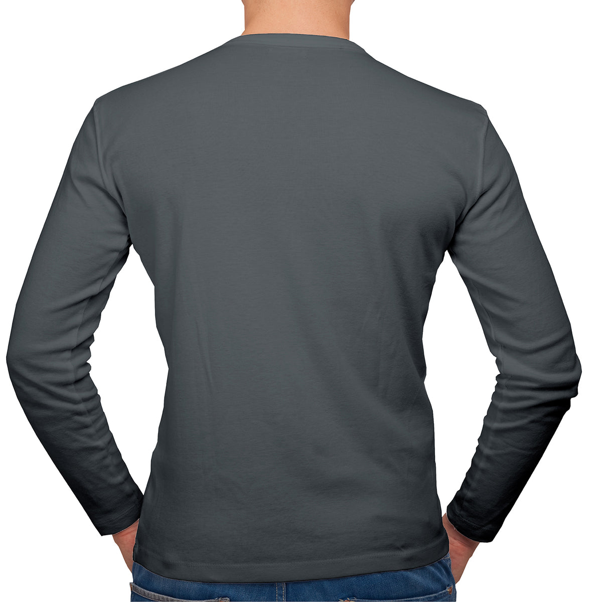 Mens Thermal Underwear Long Sleeve Top Slate Grey