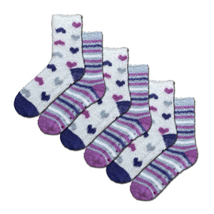 Ladies TEW 6 Pack Cosy Socks