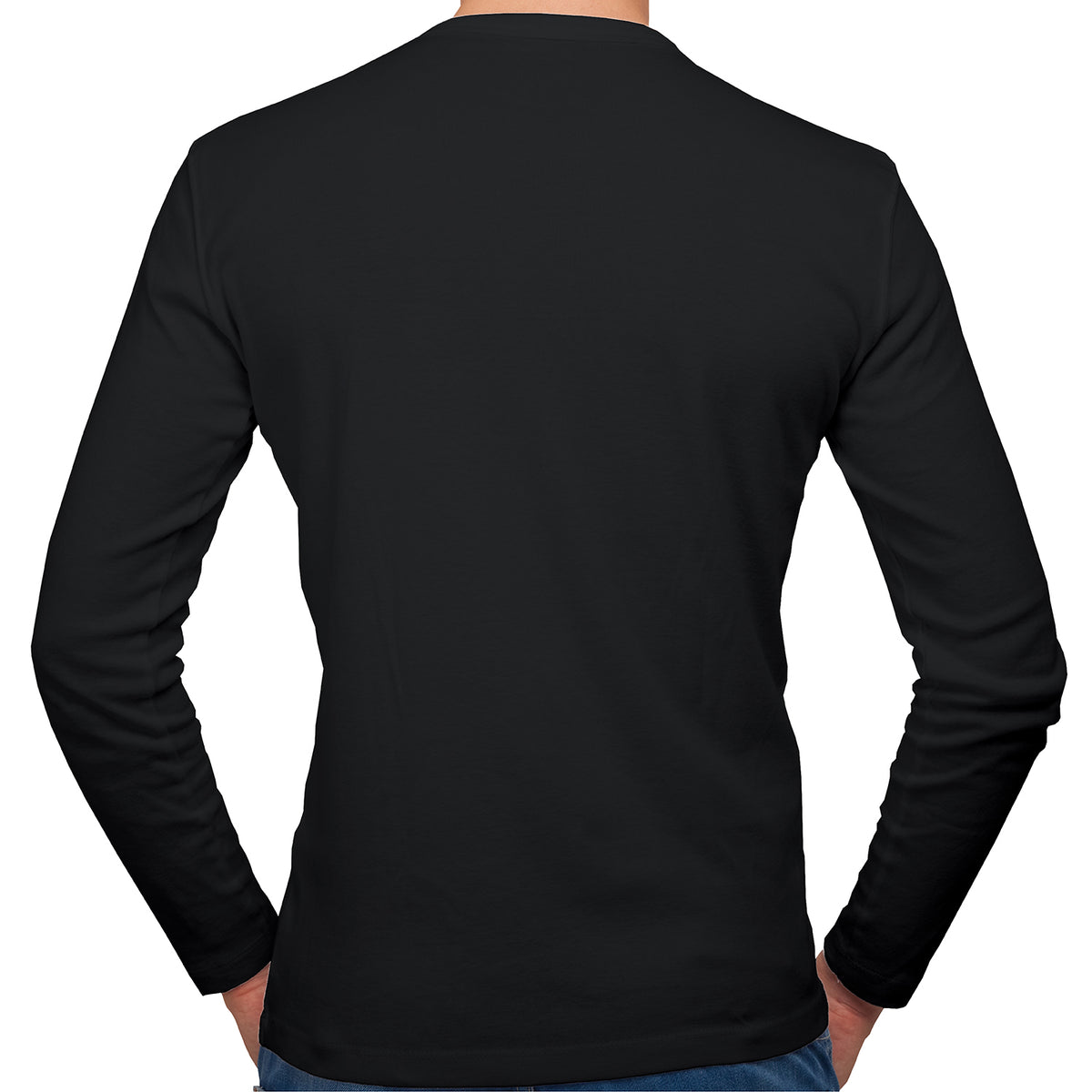 Mens Thermal Underwear Long Sleeve Top Black