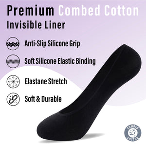 Womens 6pk Assorted Invisible Socks