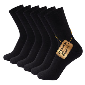 Black 6 Pack Mens Premium Modal Blend Socks