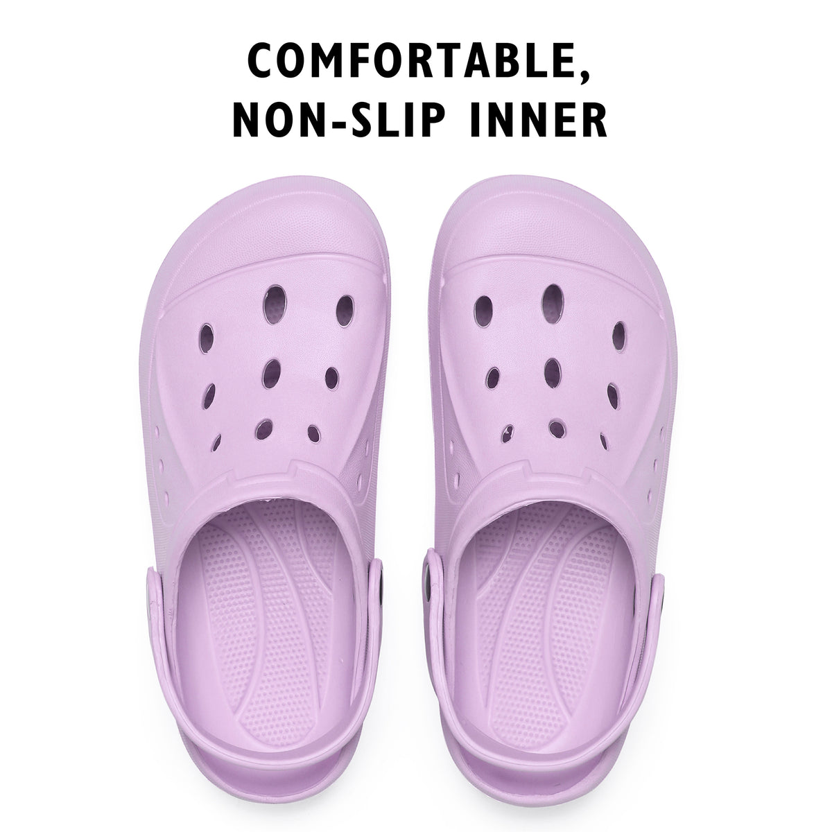 Womens Comfort Lilac Clogs