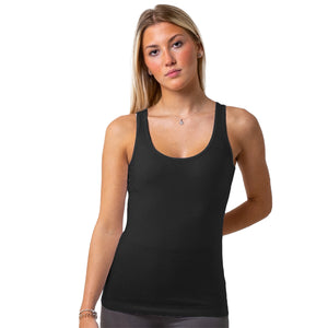 Ladies Full Length Black Vest
