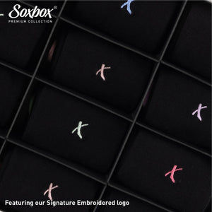 Womens 12PK Soxbox Embroidery Socks
