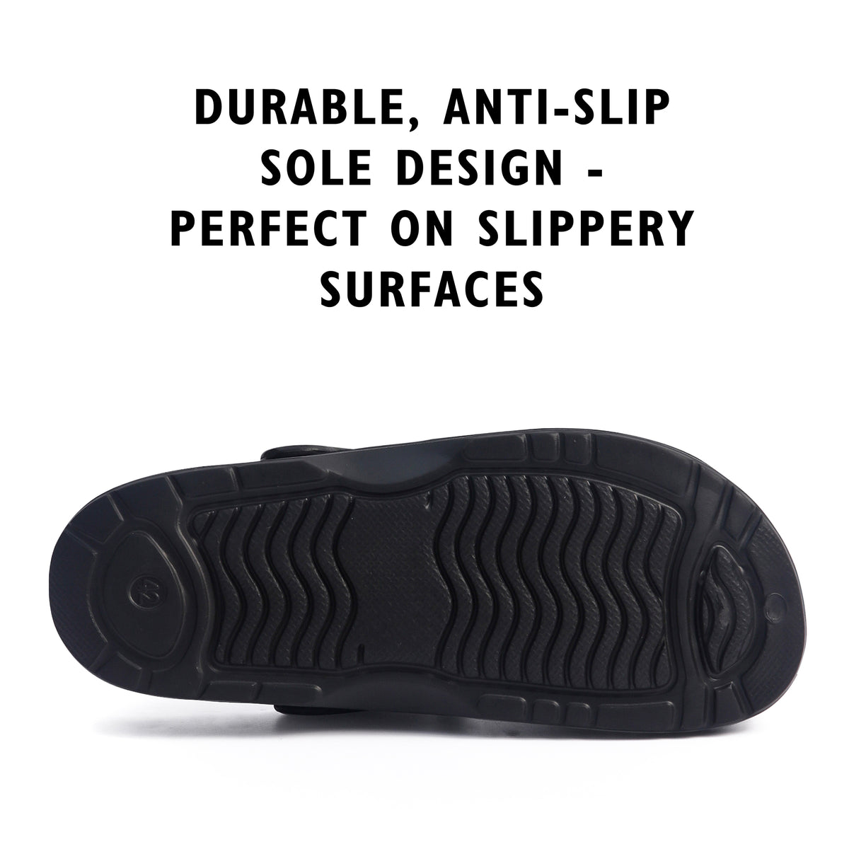 Mens Comfort Black Clogs