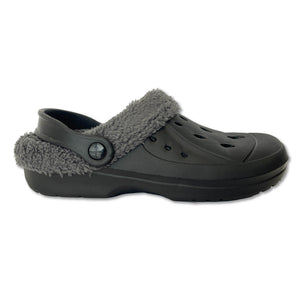 Mens Fleece Lined Clogs navy