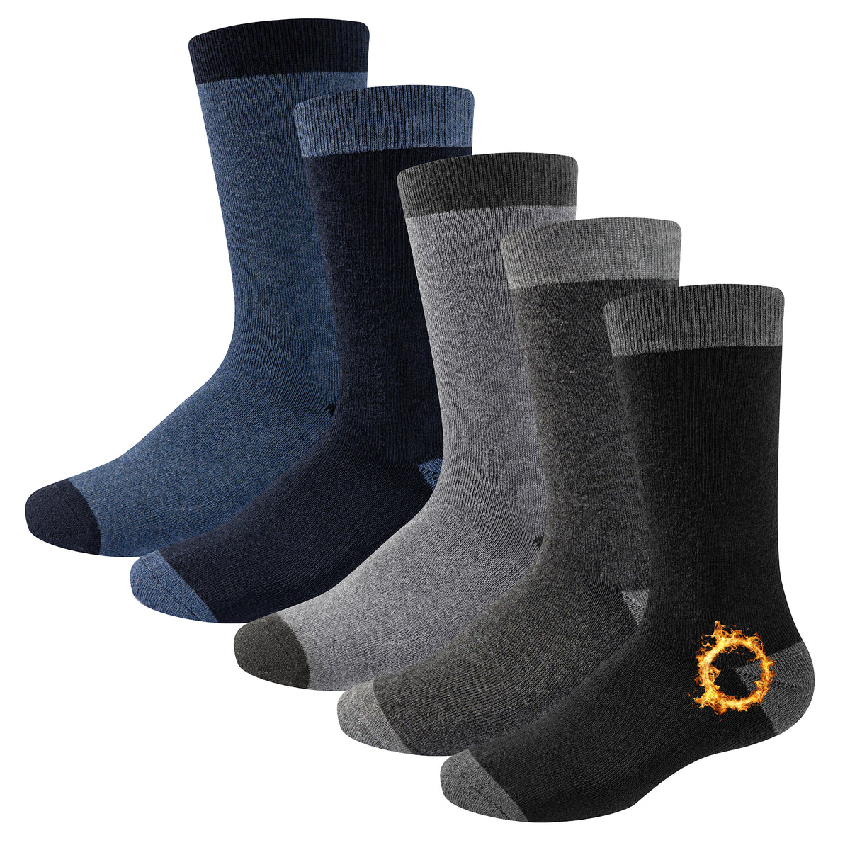 Mens 5 Pack Thermal Socks (Assorted)
