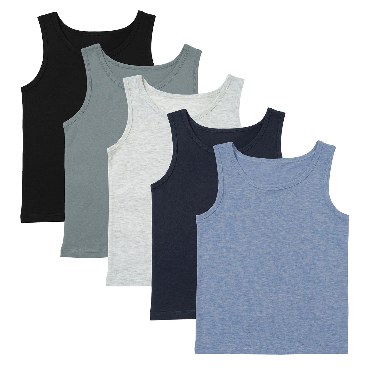 Boys Assorted 5 Pack Vests