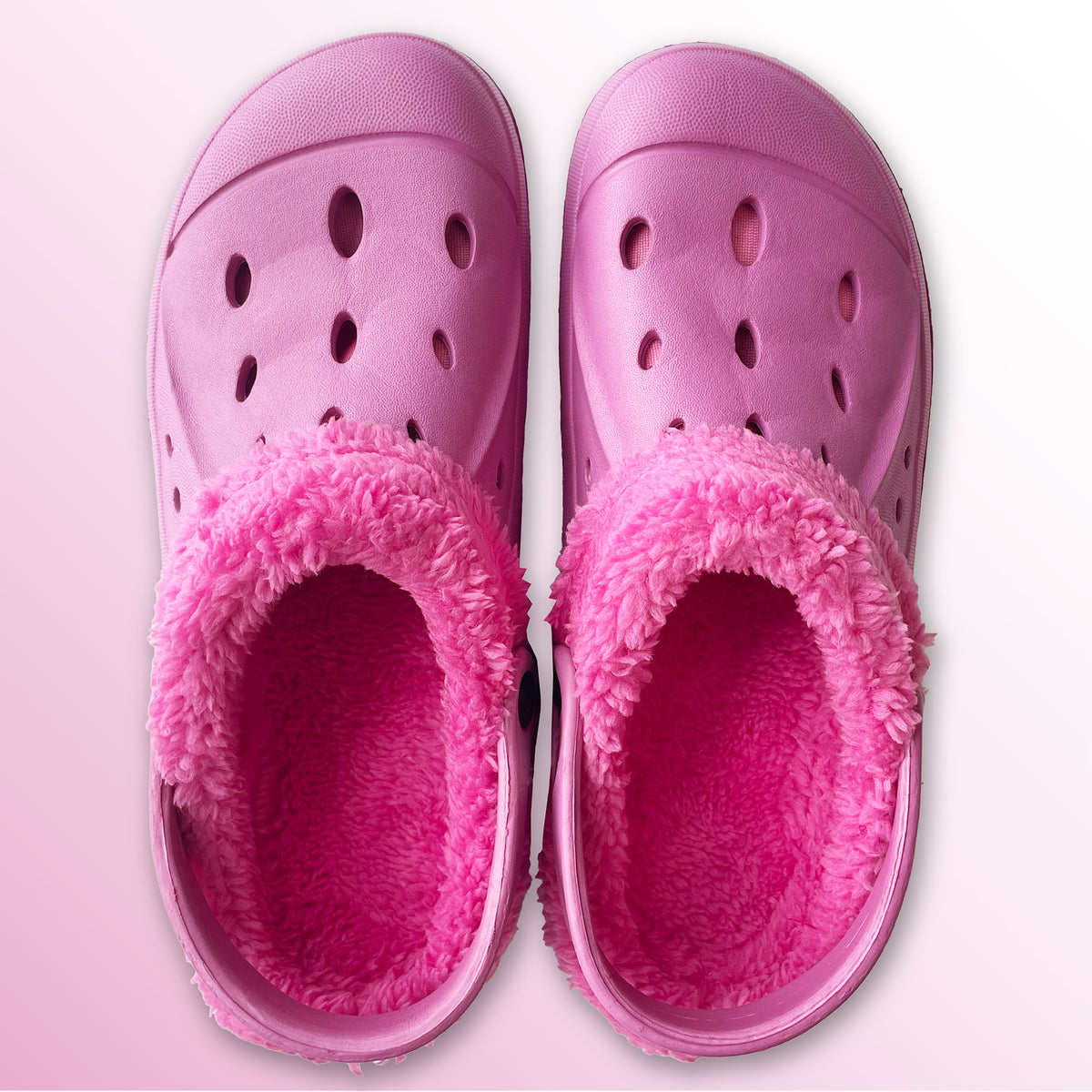 Womens Fleece Lined Clogs Berry