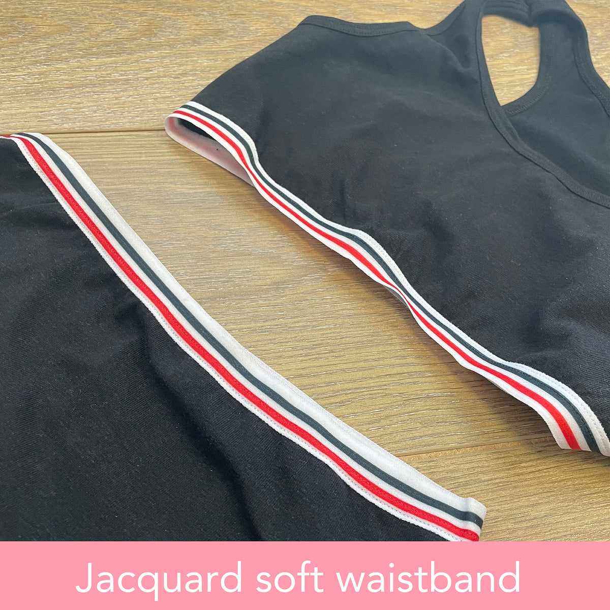 Girls 5 Pack Hipster & 3 Pack Crop Top Black