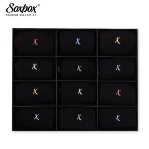 Womens 12PK Soxbox Embroidery Socks