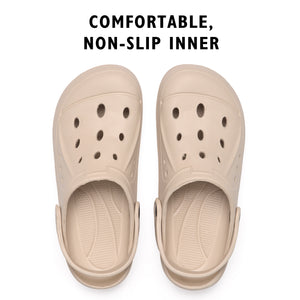 Womens Comfort Beige Clogs