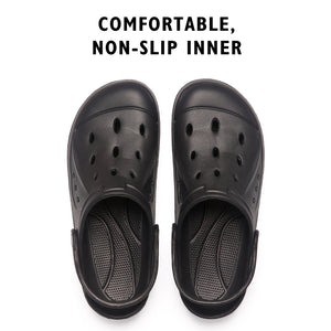Mens Comfort Black Clogs