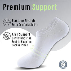 Womens 12pk Low Cut white Trainer Socks