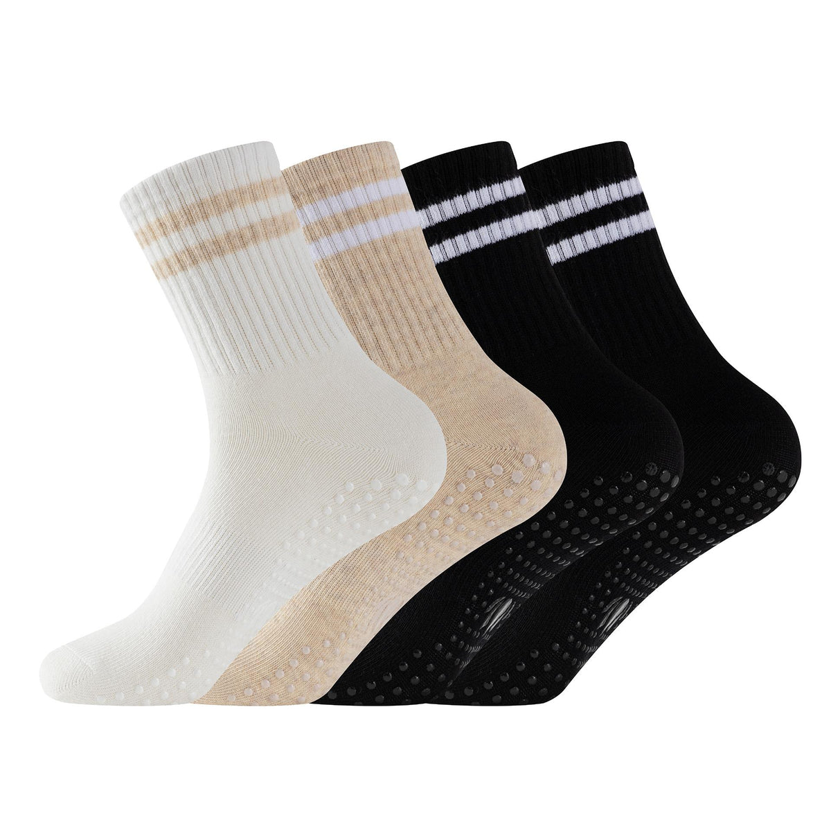 Womens 4pk Yoga & Pilates Neutral Ankle Socks